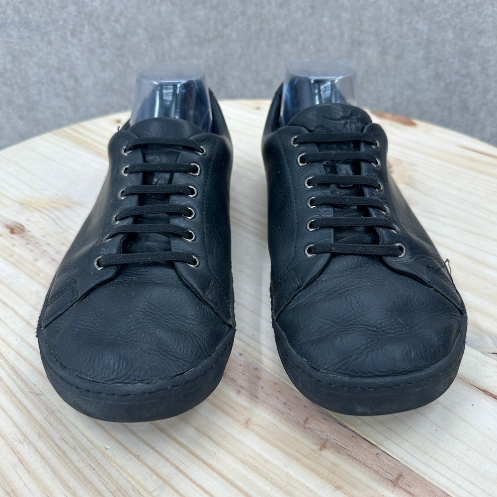 Birchbury Bramfords Barefoot Mens 11 Black Leather Sneakers Minimalist Shoes - Picture 3 of 13